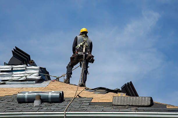 Professional Flat Roof Repair technician working in Bailey, NC